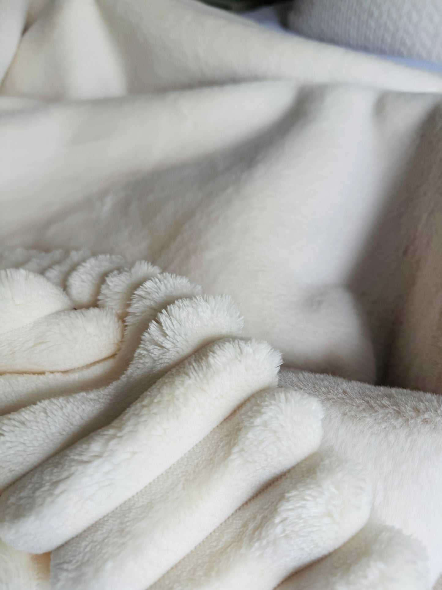 Faux Rabbit Fur Throw