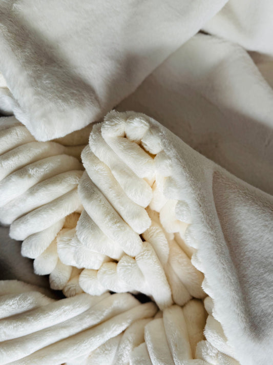 Faux Rabbit Fur Throw
